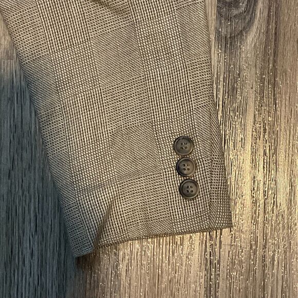 Talbots Petites Womens Wool Linen Blazer Suit Jacket Size 8 USA Made - Picture 4 of 10